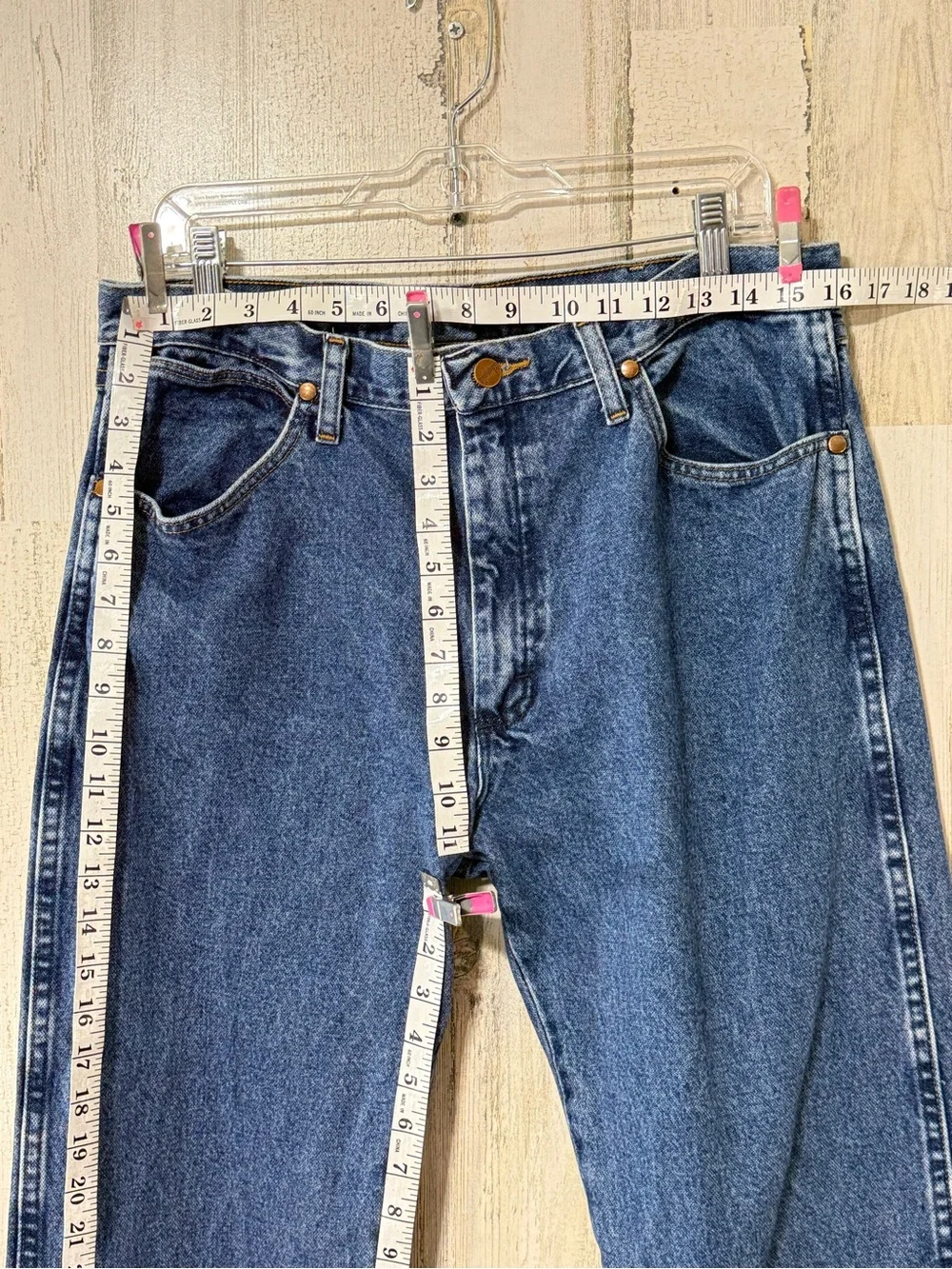 Wrangler Men’s Classic Straight Blue Denim Jeans
